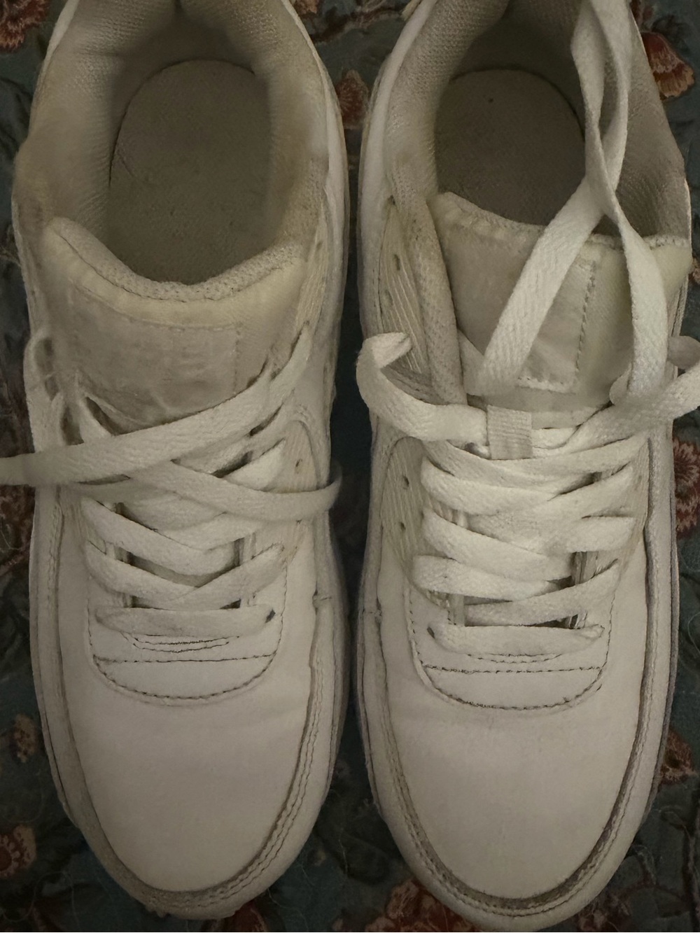 Nike Air Kids White Lace-Up Sneakers